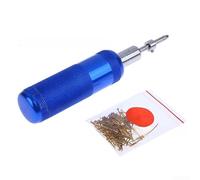 Presseur à ongles de bateau - Contrôle de la profondeur réglable - En alliage - Dispositif de fixation ergonomique - Bleu - 13 cm - Pour modèles en bois - Meubles - Assemblage d'armoire