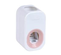 Presseur automatique de pâte à dents non perforée Support de placement simple Porte-brosse à dents pratique Supports à crochets de cuisine (blanc, taille unique)