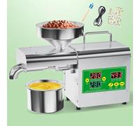 Presseur d’Huile 1500W - Machine de Pressage pour Noix et Graines, Froid/Chaud, Rendement Élevé, Température Réglable, Construction