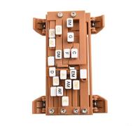 Presseur d'accords pour utilisateurs de guitare acoustique et électrique pour renforcer le positionnement correct des doigts pendant la pratique (marron)