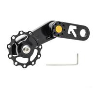 Presseur de chaîne léger pour vélos pliants, guide de dérailleur arrière élégant, fabriqué en alliage d'aluminium (noir)
