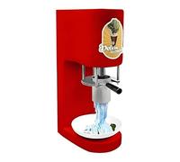 Presseur de crème glacée électrique, Machine à nouilles de crème glacée de sortie 28-30L/H, fabricant de glaces à 4 formes for magasin de desserts(Red)