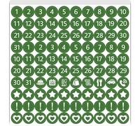 PRESSINART 500 pièces 5 Feuilles Autocollants Numéros de Calendrier 0.5 Pouces Mini Autocollants de Date pour Planner Numéros 1 31 icônes Cœur Étoile Autocollant Auto Adhésif Imperméable pour Journal