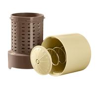 Pressing Juicer, presse-légumes, manuel, 10,2 x 10,2 x 12,75 cm, avec poussoir, hachoir durable, gadget de cuisine avec style cylindrique, pour grillades