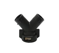 Pression bi-muse à 1 pc Bi-Muzzle Plat ventilateur Plat Buzzle Sprinkler à double capuchon pour Utilisation liée à l'agriculture compatible avec les drones UAV de Greenery Care RC(ONLY Y BODY)