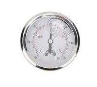 Pression de vide remplie d'huile 1/4 BSP Y60 - Étui en acier inoxydable IP65, haute fiabilité et sécurité, adapté aux gaz d'air d'huile d'eau, à l'exploitation et à la maison