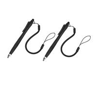 Pression Sensible à L'écran Tactile Léger du Stylet pour la Tablette PC, Plastique, Noir, 2 Pack de 2