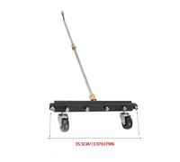 Pression Washer Under Carriage Nettoyer Duty Duty Under Car Water Broom avec 6 Buses 2 Wands Roues pivotantes Roues pour Nettoyer Châssis Patio Yard 4000Psi Black (Arroseur de chaussée)
