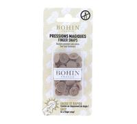 Pressions Magiques - Boîte De 8 Boutons Pression Sans Pince 13 Mm - Bohin Beige