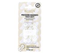 Pressions Magiques - Boîte De 8 Boutons Pression Sans Pince 13 Mm - Bohin Blanc