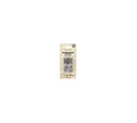 Generique Boutons pression Pressions magiques 13 mm sans pince Boîte de 8 Gris