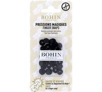Pressions magiques - Boîte de 8 Boutons pression sans pince 9 mm - Bohin(...) - Noir Noir G