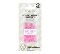 Pressions Magiques - Boîte De 8 Boutons Pression Sans Pince 9 Mm - Bohin Rose