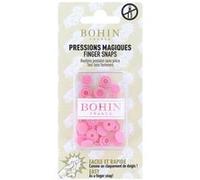 Bohin - Bohin Plastique Rose (9mm) Boutons-Pression - 8 Pièces
