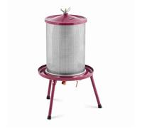Wiesenfield Pressoir à fruit hydraulique - acier inoxydable/fer - 40 l - 3 bar - 5 étamines pour pressoir incluses RCWP-40LH
