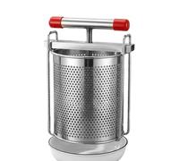 Pressoir À Vin 2,8 L avec Poignée en T Presse Manuelle en Acier Inoxydable | Extracteur Fromage Miel Vin de Fruits Pour Maison Cuisine Magasin Pique-Nique Camping Femmes Hommes Chef Pas de socle