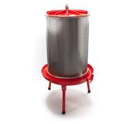 WilTec Presse hydraulique - 429 x 400 x 827 mm - capacité 20 L, Pression Max. 3 Bars - en Acier Inoxydable - Pressoir pour Jus de Pomme Poire Raisins Baies - Vin Cidre