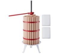 Pressoir Manuel à Fruits 30 L-Duoku-avec Panier en Bois de Hêtre, Adapté aux Raisins, Pommes et Autres Fruits, avec Sac Filtrant