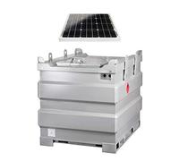 Pressol mobiSTEEL-1000 l-double paroi, acier-avec kit de pompe solaire-30 W