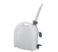 PRESSOL PRESSOL Bidon d'eau 15l y compris tuyau d'écoulement intégré robinet de vidange verrouillable bec de remplissage intégré polyéthylène blanc