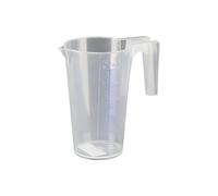 PRESSOL Verre doseur transparent - 0,25 l - VE 12 pièces - PP - Avec graduation