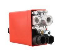Pressostat à quatre voies 0,6-0,8 MPa couvercle rouge pour contrôle de compresseur d'air utilisation industrielle fiable et efficace