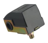 Pressostat automatique réglable pour pompes de puits, filetage extérieur 1/4", plage de 1,4 à 2,8 kg/cm², courant max 16 A, boîtier en plastique et fonte