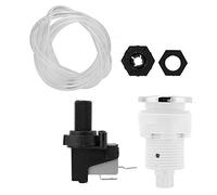 Pressostat, Bouton à Verrouillage Automatique pour Broyeur | Compatible avec les broyeurs à déchets, tuyau flexible inclus, longueur 1 mètre, matériau anti-âge