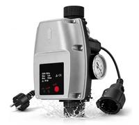 Pressostat Électronique Pompe à Eau,Régulateur de Pression,Max 10 Bar(Gris) | Régulateur Automatique de Pression pour Pompe avec Manomètre et Câble pour Surpresseur, Pompe Centrifuge, Pompe Immergée