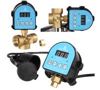 Pressostat Électronique Pompe à Eau SK-06 PRO 230 V - Régulateur de Pression Numérique 1/4" - Pression Marche/Arrêt Réglable - pour Pompe et Surpresseur - Prise EU - Protection contre la Marche à Sec