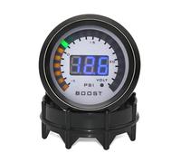 Pressostat, Indicateur de pression de suralimentation HD numérique PSI BAR jauge de suralimentation Turbo voltmètre 52mm 12V LED, Kit de course de contrôleur de pression Turbo(Boost gauge PSI)