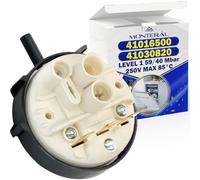 Pressostat Pompe Eau Niveau 1 Type 760 pour Lave Vaisselle avec Plage Pression 59/40 Mbar Code Original 41030820 41016500 41003204 pour Candy pour Haier pour Hoover - Garantie de 10 Ans - MONTERAL