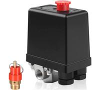 Pressostat pour compresseur d'air 220 V, vanne de régulation multifonctions à 4 voies avec décompression rapide