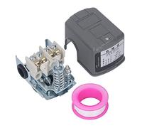 Pressostat réglable pour pompe de puits, interrupteur de régulation de la pression d’eau avec filetage femelle NPT 3/8 pouce, 220 V CA, 10 A, destiné aux pompes immergées à piston