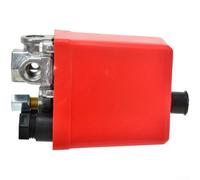 Pressostat vertical à quatre voies pour compresseurs d'air gamme 0,6-0,8 MPa Coque rouge Design compact en plastique léger Construction métallique Compatible avec différents modèles pour une