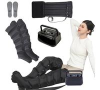 Pressothérapie à 6 cavités et drainage lymphatique, appareil de massage électrique à compression d'air, instrument de relaxation pour tout le corps, la taille, les bras, les jambes pour un massage