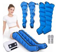 Pressothérapie Jambes 6 Chambre | Bottes De Pressotherapie Drainage Lymphatique Jambes Et Ventre Et Bras,Appareil À Compression Massage Circulation,30-240 Mhg