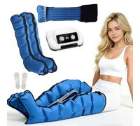 Pressothérapie Jambes, Appareil Massage Compression d'Air 6 Chambres