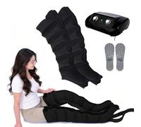 Pressothérapie Professionnelle, Bottes de Drainage, 6 Cavités Réglables, Minuterie 0-30 Min, Pression 0-240 mmhg, Réduction Douleurs et Gonflement, Pour Enflure Jambes