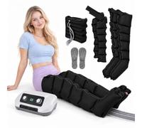 Pressothérapie professionnelle et système de drainage lymphatique, 6 | 30-240 mmHg, 8 niveaux et contrôle silencieux minuté supportent une compression flexible multi-zones dans toute la maison