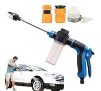 Pressure Cleaner Washer, Multifunctional Rotating Tool, High-Power Spray Nozzle, Adjustable Cleaning Head, Easy Connect Accessories, Black for Patio, Driveway, Boat, Fence, Vehicle
