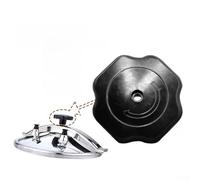 Pressure Cooker Handle Knob 15mm Inner Diameter Black(19mm) | Fits 15mm inner diameter, black plastic, high heat resistant, easy screw-on install, commercial grade durability