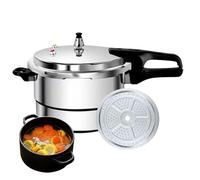 Pressure Cooker Pot - Aluminum Alloy 24cm 7L | Double Handle Large Capacity Fast Cooking Pressure Pot For Stewing Soup Chicken Fish | Durable Kitchen Cookware For Home Apartment Restaurant