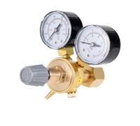 Pressure Regulator Reducer Argon CO2 Welding Twin Gauge Gas Bottle Welding Flow Meter Control Valve W21.8 1/4 Thread