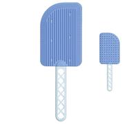 Pressure-resistant Dog Brush, Wear-resistant Pet Hair Remover, Cat Grooming Comb, Double-Sided Massage Feature, Portable Cleaning Design, Blue/Pink, For Pets, Clothes, Beds, Mats, Daily Use