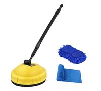 Pressure Washer Attachment, Flat Surfaces Cleaner Replacement Tool with Double Handle Design, High-Efficiency Water Jets System, Made of Excellent Abs Material, About 720g