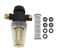 Pressure Washer Garden Hose Inlet Filter 3/4 Inch Port 100 Mesh Threaded Connector Brass Construction Universal Fit for Most Pressure Washers and Garden Hoses