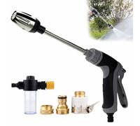 Pressure Washer,Garden Shower High Pressure Gun,with Stainless Steel Spray Nozzle,3 Spray Modes,Handheld Cleaning Machine with Foam Pot,for Car Washing,Patio,Garden and Pet Shower