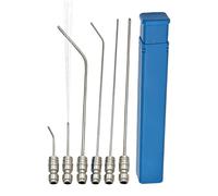 Pressure Washer Nozzle - 6pcs Stainless Steel | Quick Connect High Pressure Spray Nozzles | Washer Extension Wand Cleaning Tips Kit | Multi Angle Nozzle Set For Car Driveway Roof Garden Cleaning U