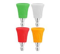 Pressure Washer Nozzles - Car Wash Accessories | 4pcs Pressure Washer Nozzle Guard | Multiple Degrees Rinse Kit for 1/4 inch Diameter Sprayers Or Washers PressureWasher Accessories